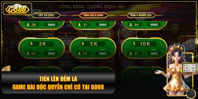 Tiến Lên Đếm Lá - Game Bài Độc Quyền Chỉ Có Tại GO88